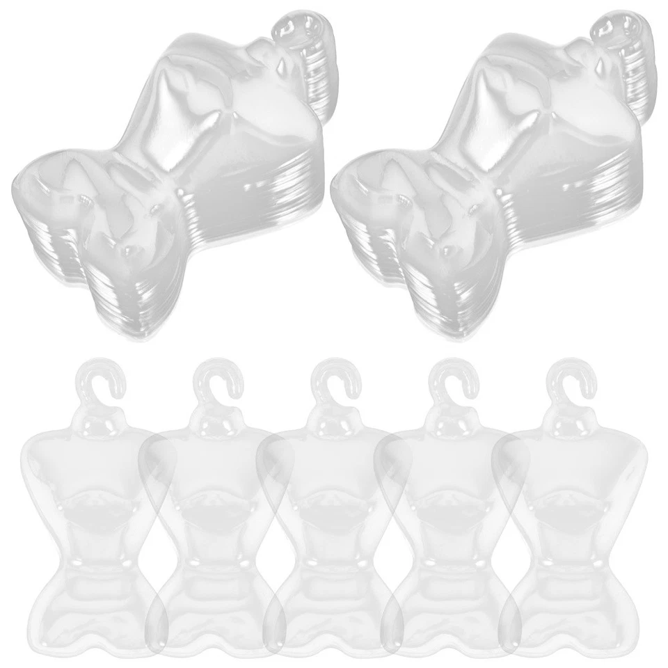 Juego de 2 accesorios de armario de decoración para casa de muñecas adorable mini percha Foto 2 de 4