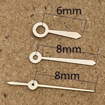 8x8x6mm Silver Watch Hands for Ronda 785 Movement Watch Part