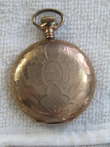 Antique 1906 Elgin Pocket Watch 7 Jewel Gold-Filled Roman Dial 6s Grade 289