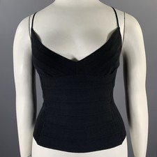 NARCISO RODRIGUEZ Size L Black Dress Top