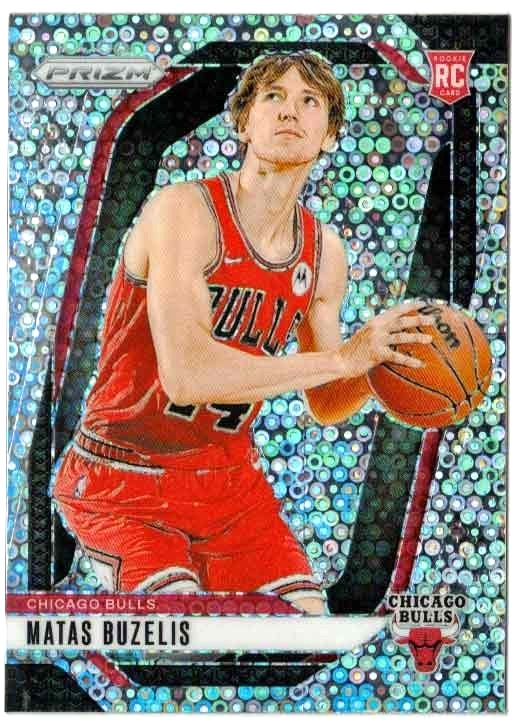 MATAS BUZELIS 2024-25 Panini Prizm Fast Break #252 Chicago Bulls Rookie DISCO RC