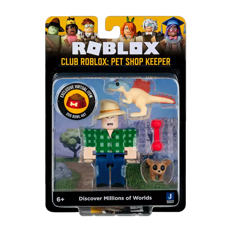 Roblox Club Roblox: Pet Shop Keeper SEALED w/Virtual Item