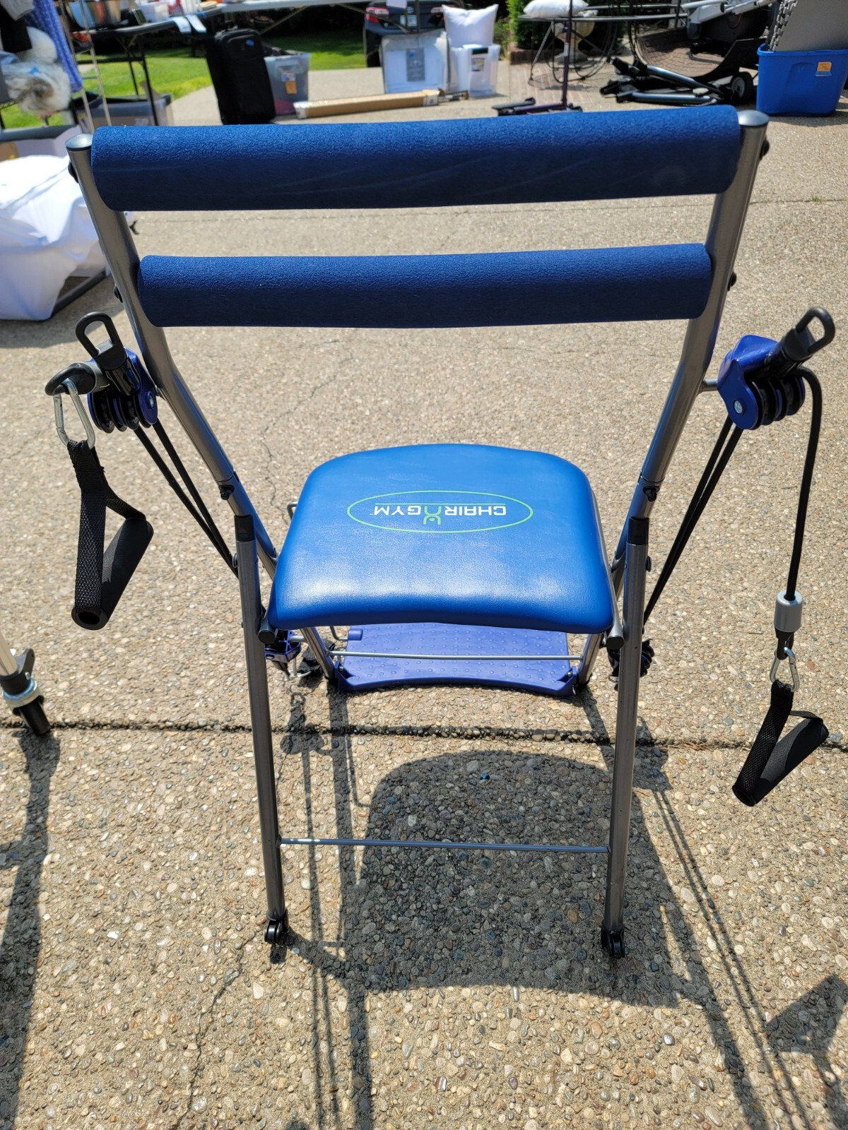 Chair Gym The Total WorkOut Blue Exercise Chair Local Pick Up 47150 eBay