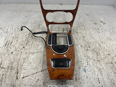 03 04 MERCEDES R230 SL500 SL55 AMG OEM CENTER CONSOLE WOODGRAIN