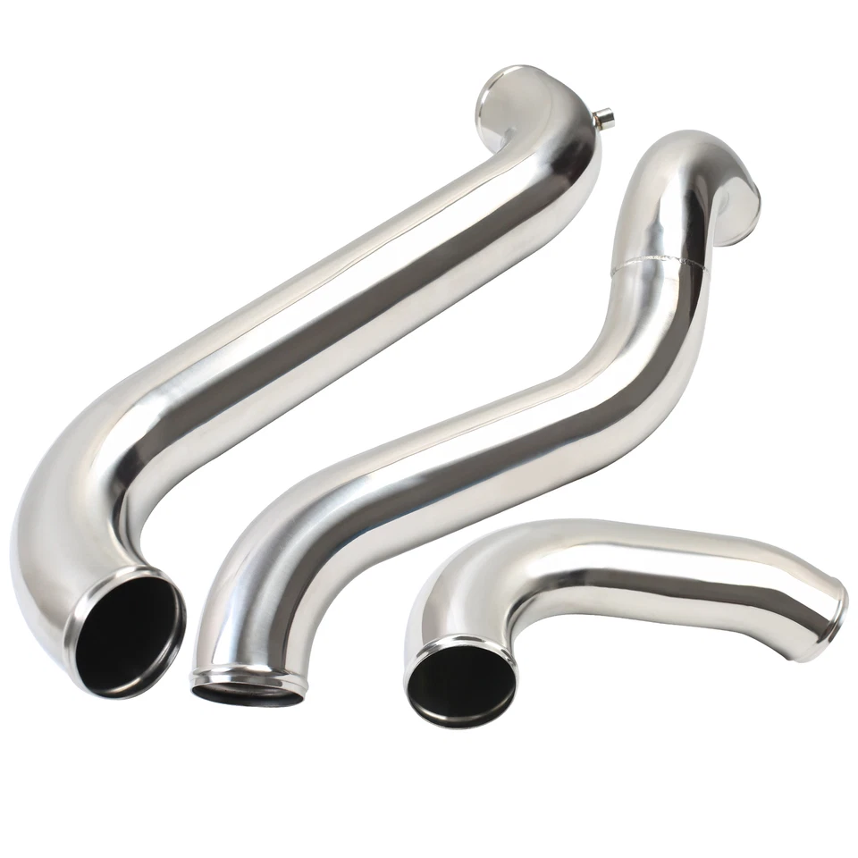 3"Intercooler Pipe Kit & Boots For 2011-2016 GMC CHEVY 6.6L LML Duramax Polished - Image 2 of 4