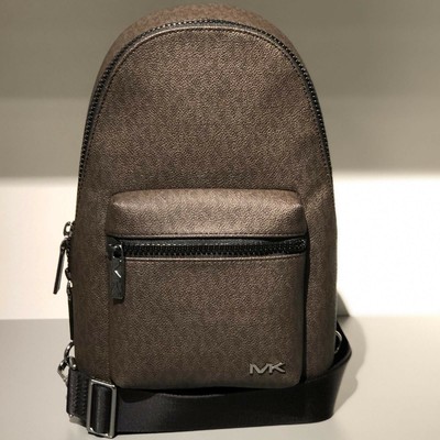 mk brown sling bag