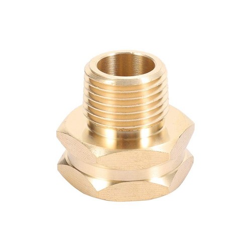 Raccordo Tubo Giardino Adattatore Per Tubo Da Giardino - Da 3/4" GHT Femmina A 1/2" NPT Maschio, In Ottone, Resistente Alla Corrosione Attacco Tubo - Foto 2