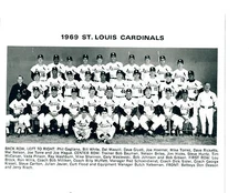 1969 ST. LOUIS CARDINALS TEAM  8x10 PHOTO BASEBALL MISSOURI HOF USA MLB