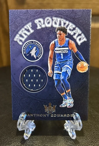 2020-21 Panini Court Kings Art Nouveau Anthony Edwards #AN-EDW Rookie RC Patch