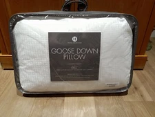 Hotel Collection European White Goose Down Pillow, Firm Density, QUEEN