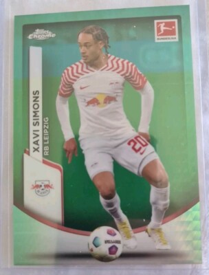 2023-24 Topps Chrome Bundesliga Xavi Simons RB Leipzig Aqua Parallel