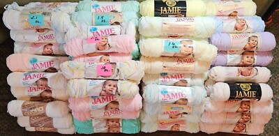 Lion Brand JAMIE POMPADOUR Yarn 1.5 & 1.75 oz.Skeins 10-COLORS SOLD PER SKEIN