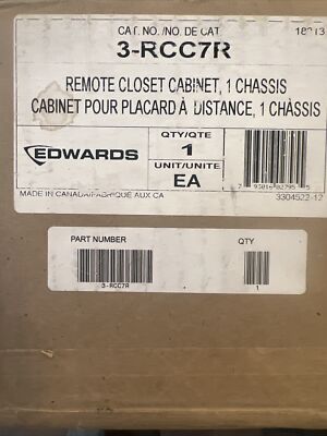 (NEW) EDWARDS 3-RCC7R - Red Wallbox and Door, One Chassis Spaces