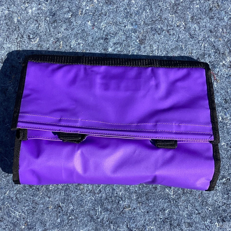 2000 QVC Freedom Shopper Lightweight Purple Folding Bag W/ Wheels + Handles - Image 2 of 4