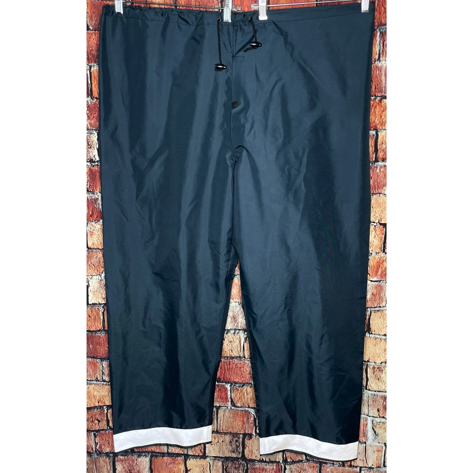Nasco Mens WorkLite 80 Series High Visability Reflective Navy Blue XL Rain Pants