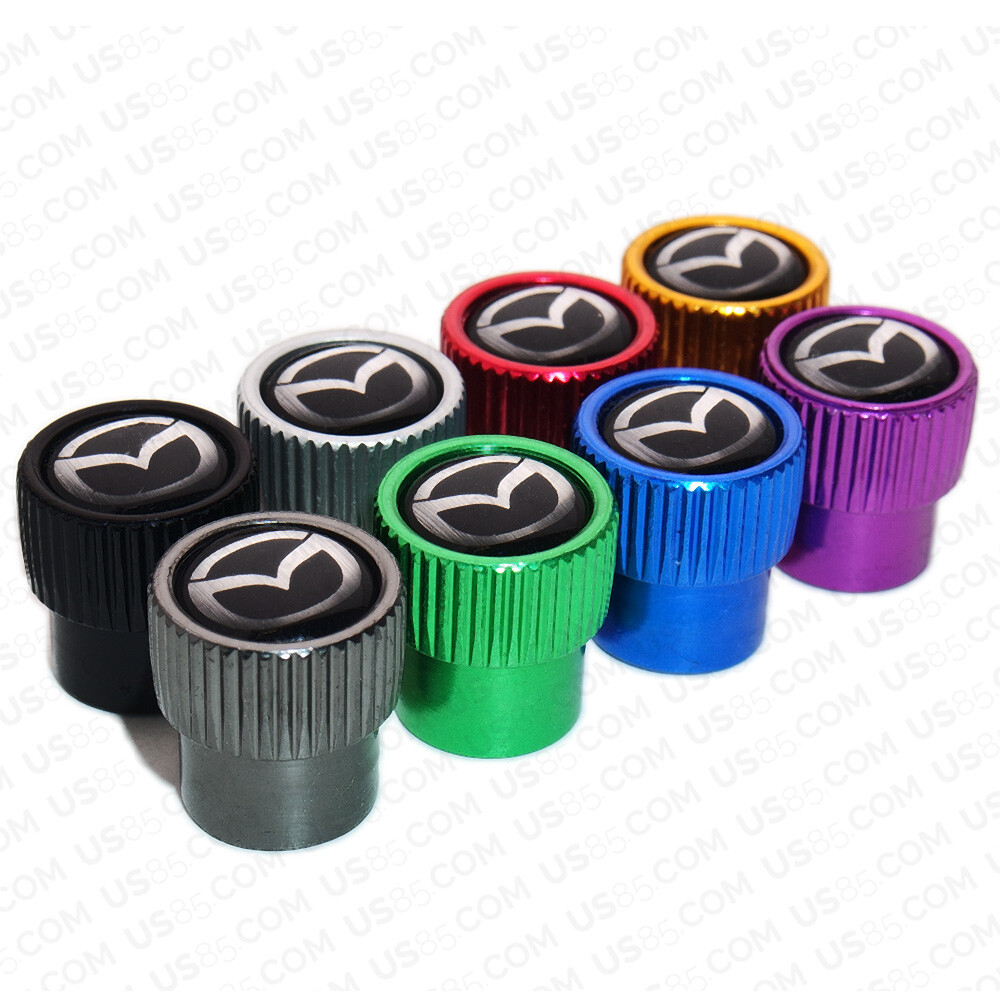 Mazda 5Pcs Valve Metal Tyres Tire Valve Caps Anti-theft Air Cap