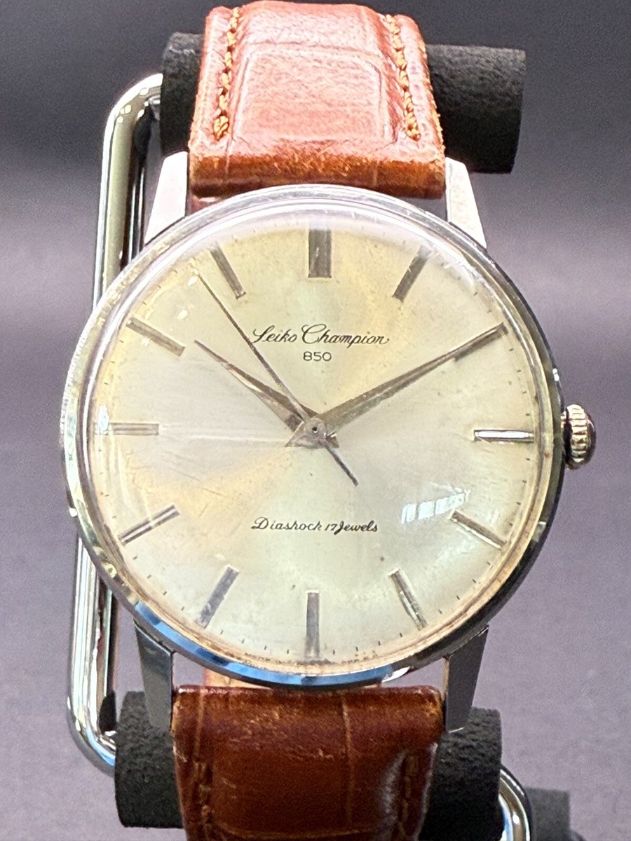 Vintage Seiko Champion 850 Hand-winding Silver Dial Manual Watch