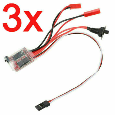 3x 30A ESC Brushed Bürste Fahrregler Speed Controller für RC Car Auto Buggy Boot
