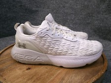 Under Armour Hombre HOVR Mega 3 Clon Blanco Metálico Plateado Talla 10.5 3025308-100