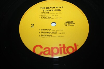 The Beach Boys - Surfer Girl LP - CAPITOL SM -501981 - VG+ | eBay