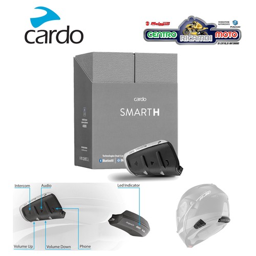 Interfono Interphone Casco Moto Cardo SMART H HJC Bluetooth DMC  Impermeabile | eBay