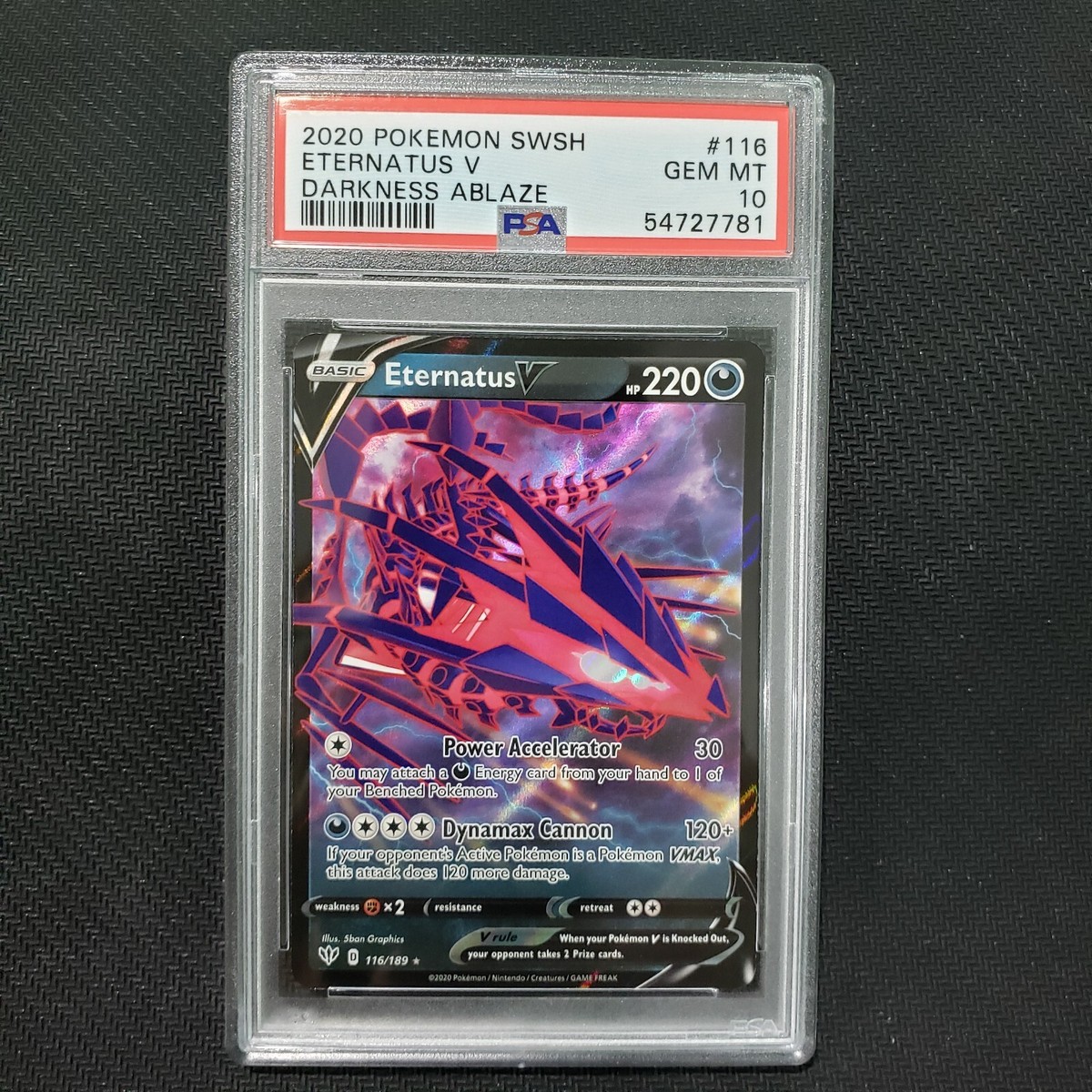 2020 Pokemon: ETERNATUS V 116/189 [Darkness Ablaze] Ultra - Gem