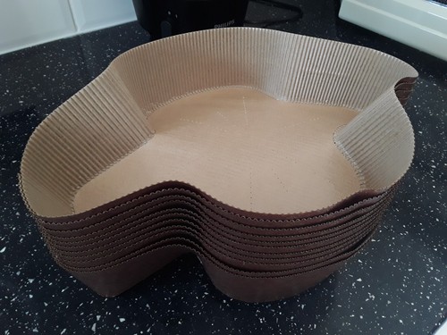 Moules à Colomba 750g (10 Pièces) - Carton Cellulose Résistant Chaleur 200°C, Jetables Et Élégants