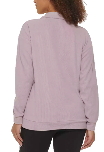 NEU Marc NY By Andrew Marc 1/4 Zip Sweatshirt Kängurutasche Lila Gr. XXL - Bild 3 von 3