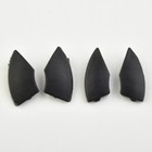 For Fiat 500 Radio CD Button Black Trim Cover Removal Kit Pack of 4 Pieces