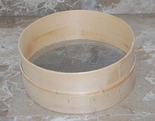 SETACCIO PASSINO FARINA GRANO CEREALI legno faggio rete maglia media cm 28