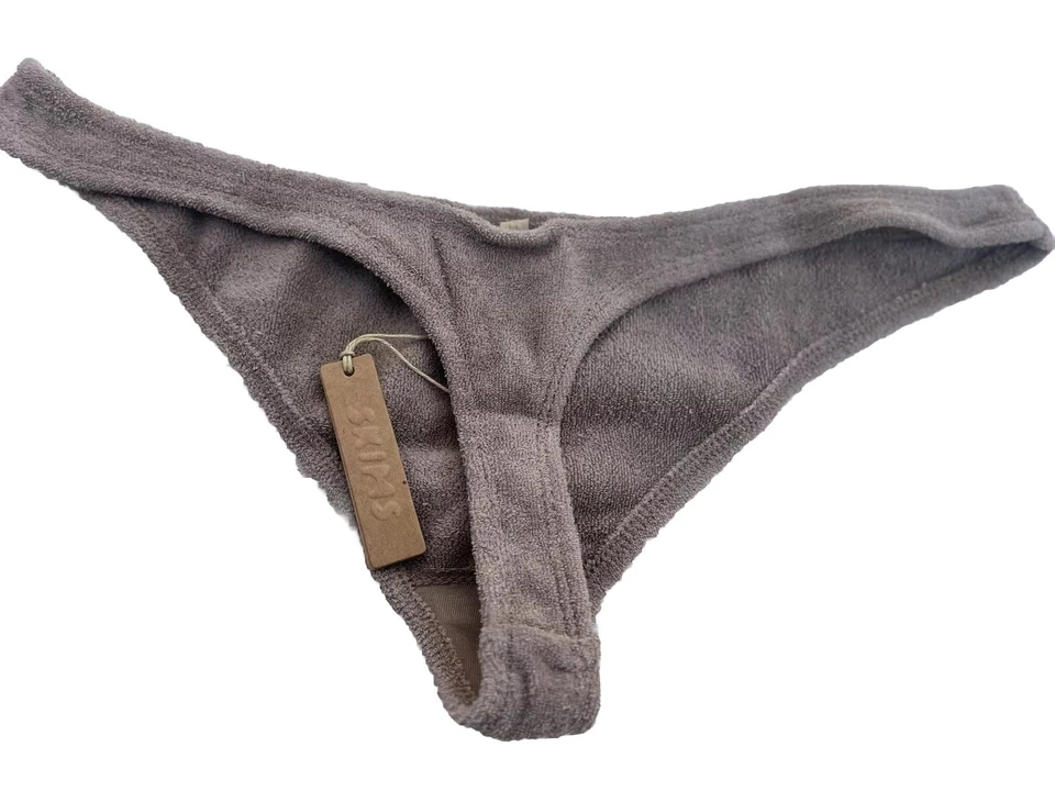 Мягкие махровые стринги SKIMS из пустынной хлопковой смеси размер M - Изображение 2 из 4