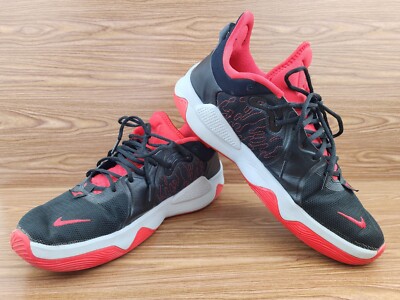 Nike PG Paul George Shoes Mens Size 13 University Black Red