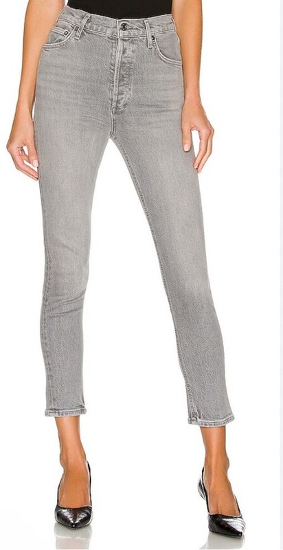 NWOT Agolde Nico High Rise Slim Fit Jeans in Chime Size 27 Revolve Clothing