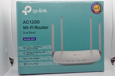 TP-Link Archer A54 AC1200 Dual-Band Wi-Fi Router (US) - NEW with plastic seal
