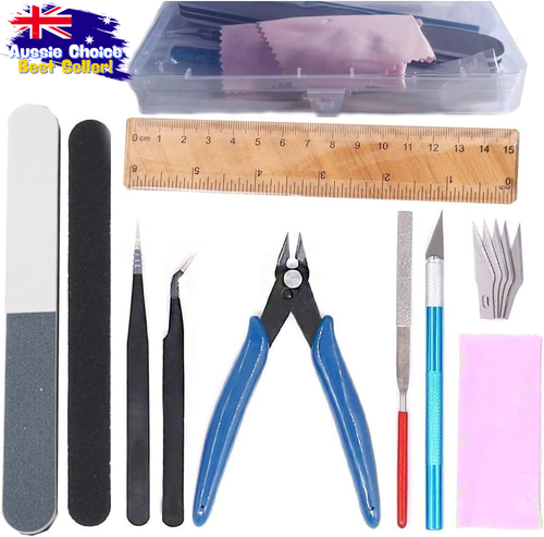 Gundam Model Tool Kit 10pc Building Repair Hobby Craft Set Nipper File - Picture 5 of 12