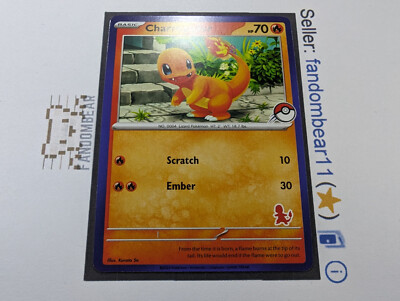 2023 Charmander MY FIRST BATTLE STAMP PROMO card BLUE BORDER