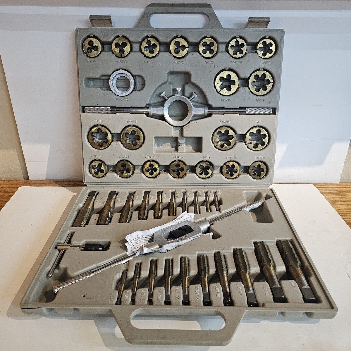 Pittsburgh Tap and Die Set 45 Piece - Titanium Nitride - No Small