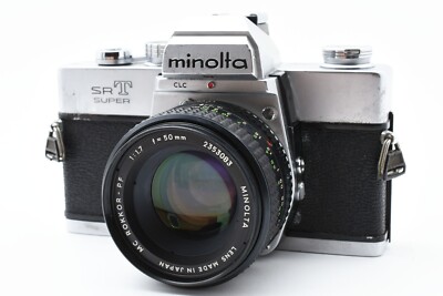 EXC+5] Minolta SRT Super SLR Film Camera MC Rokkor-PF 50mm F/1.7