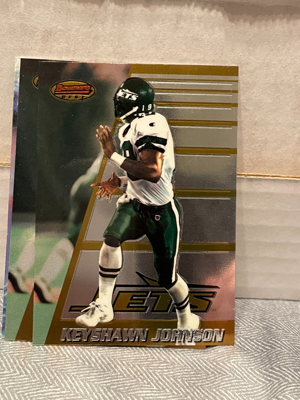 1996 Bowman's Best #180 Keyshawn Johnson RC ROOKIE JETS! CS32