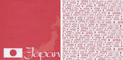 JAPAN country 1 sheet Scrapbook Paper double-sided Reminisce PSP036 - Picture 1 of 1