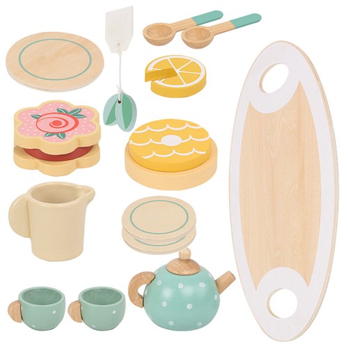 1 Set Pretend Play Educational Tea Set Plaything Afternoon Tea Toy Tea Time Toy
