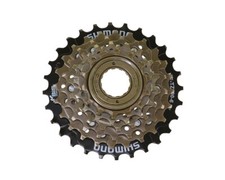 SHIMANO BRANDED 6 SPEED BICYCLE MULTIPLE FREEWHEELS 14/28T INDEX BLACK/BROWN.