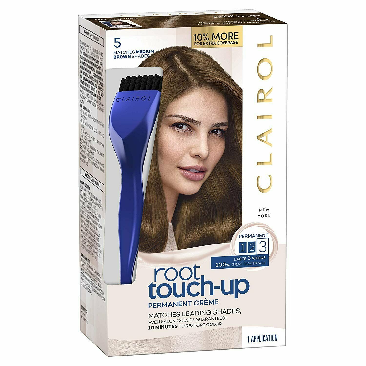 Clairol Permanent Hair Color Cream Root Touch Up 5 Medium Brown 1ct Pack of 6