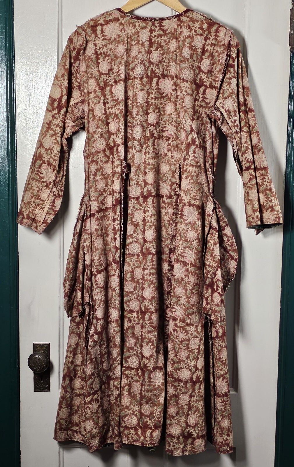 VTG 90s Cottagecore Boho Women's Brown Pink Flora… - image 20