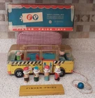 AMAZING 1959-61 #983 SAFETY SCHOOL BUS w/ BOX VINTAGE FISHER PRICE LITTLE PEOPLE