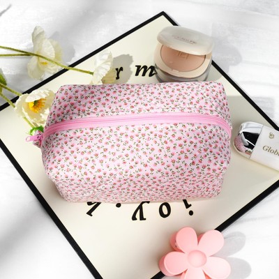 Trousse De Maquillage HQdeal à Pois - Sac Cosmétique Voyage Avec Compartiments | Idée Cadeau Femme