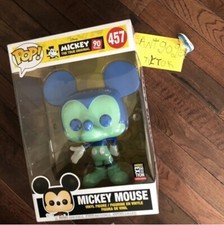 Funko Pop Mickey Mouse #457 Azul Verde 10" Exclusivo Exposición Nueva York 90º 10 Pulgadas
