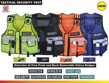 GSW High-Visibility Security Vest - Reflective Strips Durable, & Lightweight