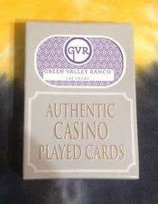 GREEN VALLEY RANCH (Logo) Casino deck of Playing Cards - Las Vegas / Table used