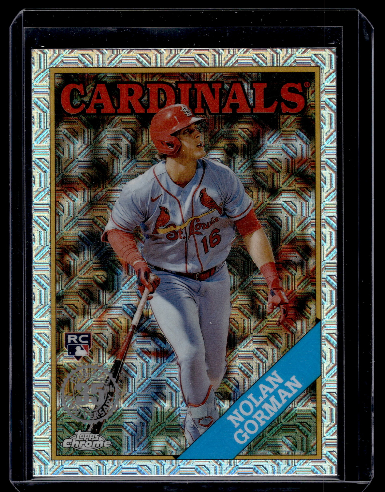Nolan Gorman 2023 Topps Silver Pack Mojo Refractor Card #T88C-90